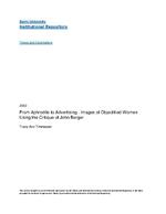 From Aphrodite to advertising : images of objectified women using the critique of John Berger